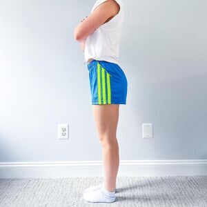 Vintage Adidas Micro Shorts - Yellow and Blue